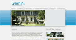 Desktop Screenshot of geminipropertymanagement.net